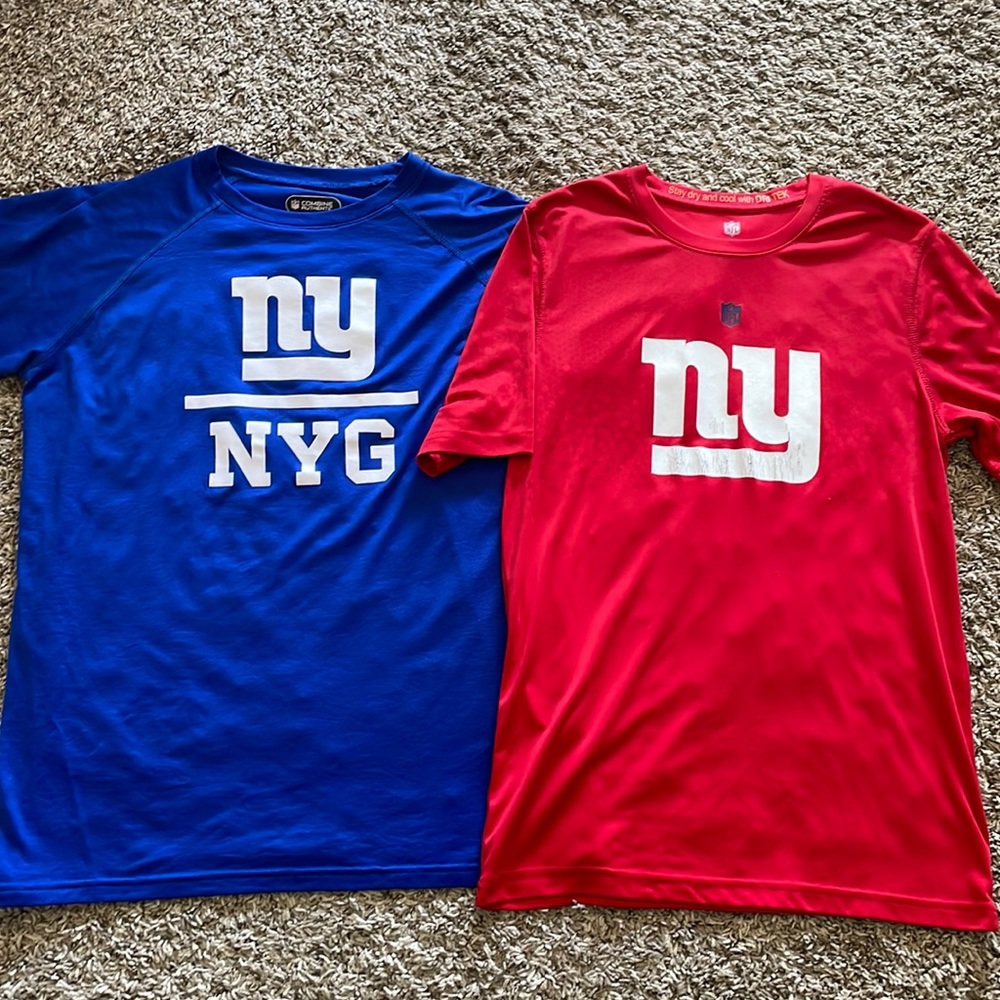 NY Giants dri fit tshirts